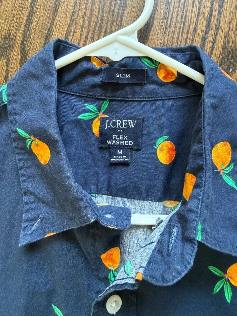 J. Crew Short Sleeve Mens Shirt, Medium